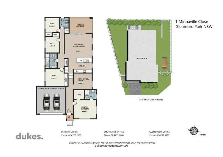 Floorplan of Homely house listing, 1 Minnaville Close, Glenmore Park NSW 2745
