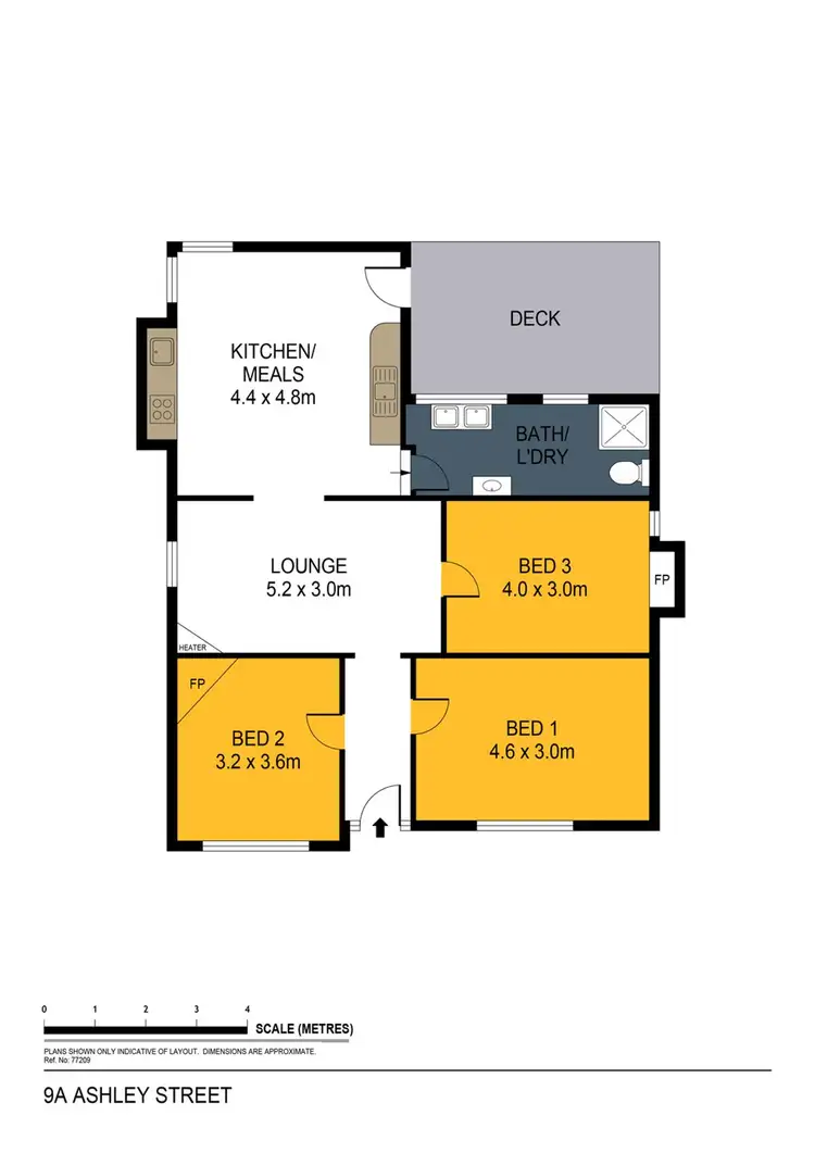 Floorplan of Homely house listing, 9A Ashley Street, Ironbark VIC 3550