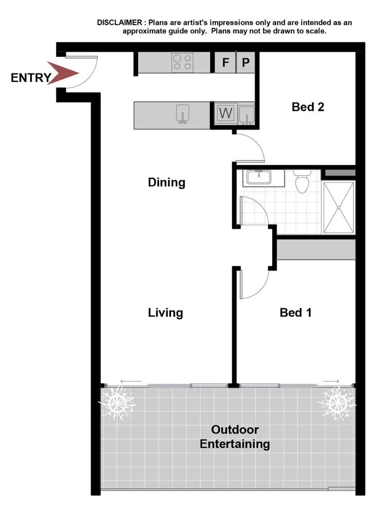 Floorplan of Homely apartment listing, 19/10 Trevillian Quay, Kingston ACT 2604