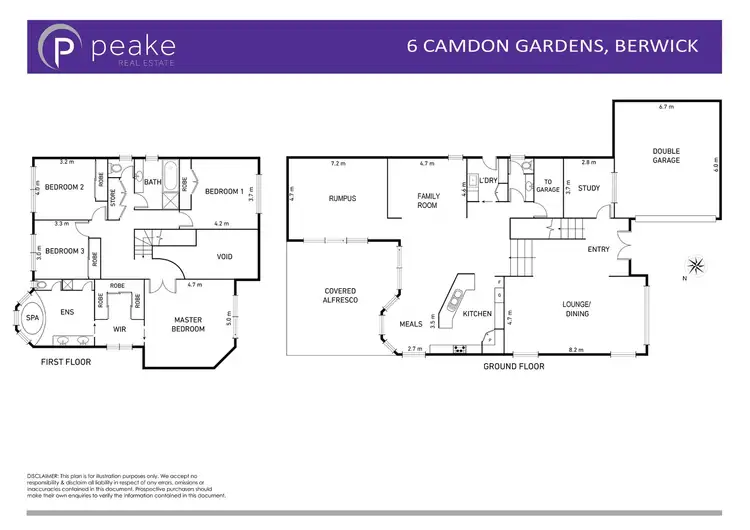 Floorplan of Homely house listing, 6 Camdon Gardens, Berwick VIC 3806