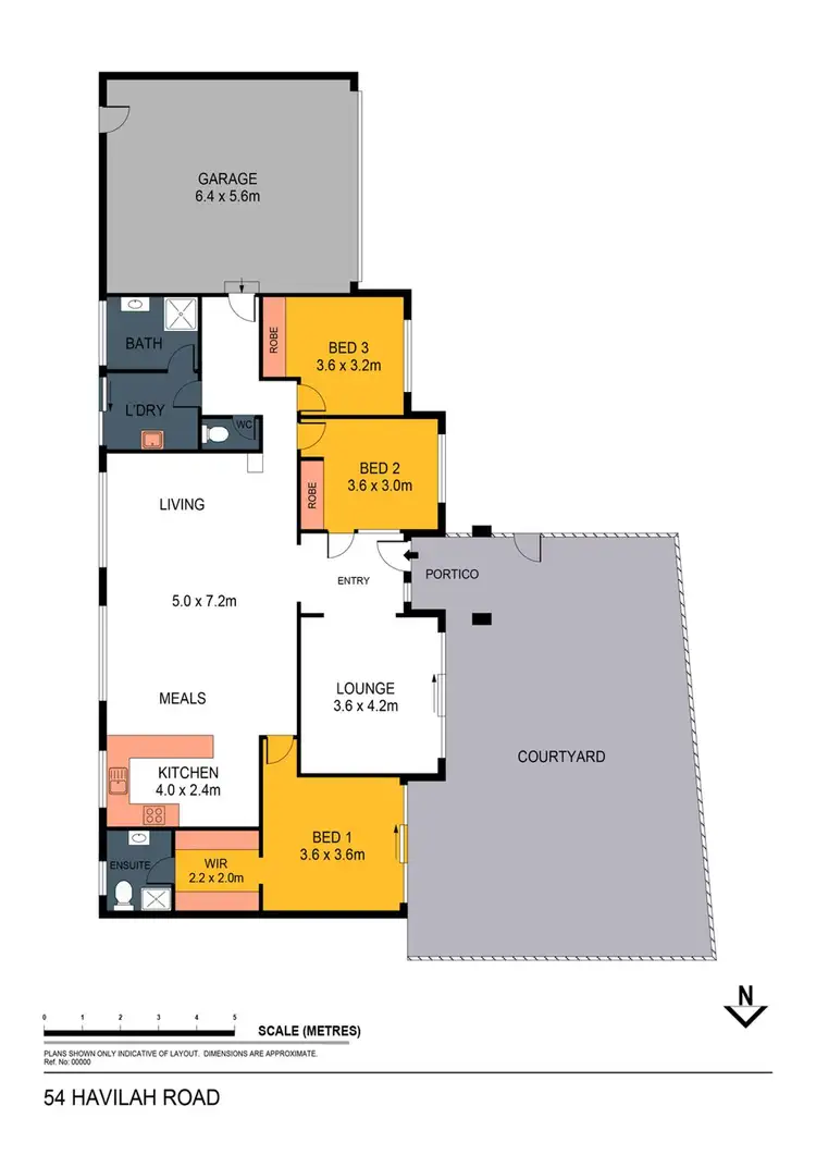 Floorplan of Homely house listing, 54 Havilah Road, Long Gully VIC 3550