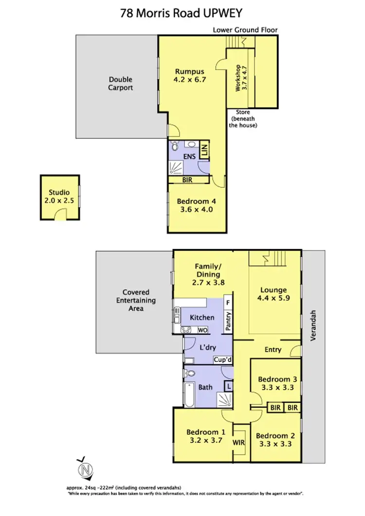 Floorplan of Homely house listing, 78 Morris Road, Upwey VIC 3158