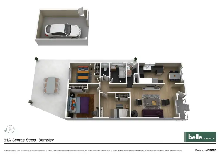 Floorplan of Homely house listing, 61A George Street, Barnsley NSW 2278