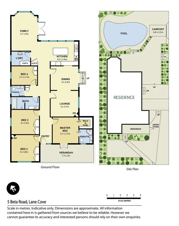 Floorplan of Homely house listing, 5 Beta Road, Lane Cove NSW 2066