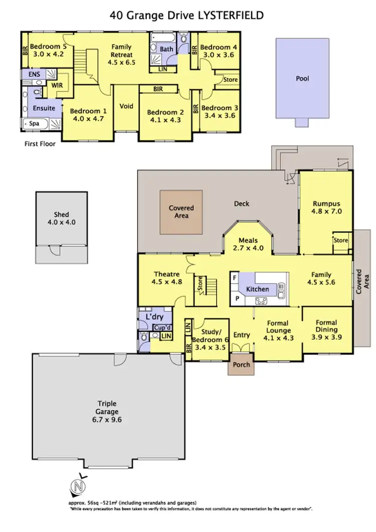 Floorplan of Homely house listing, 40 Grange Drive, Lysterfield VIC 3156