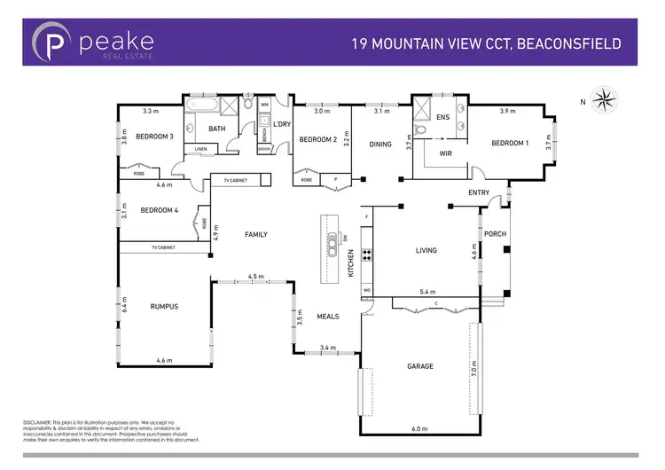 Floorplan of Homely house listing, 19 Mountain View Circuit, Beaconsfield VIC 3807