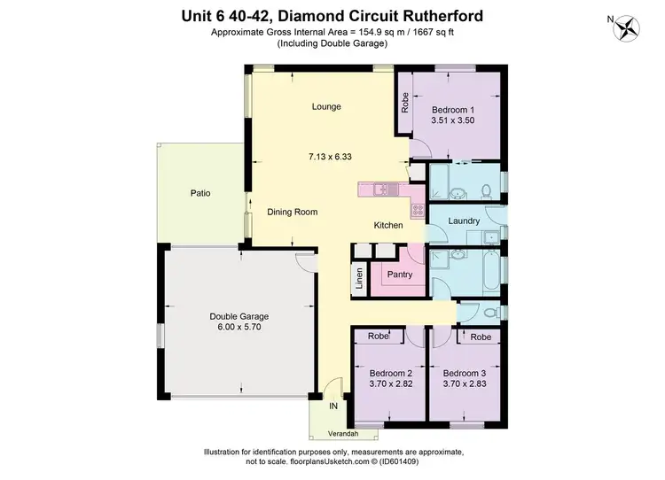 Floorplan of Homely villa listing, 6/40-42 Diamond Crt, Rutherford NSW 2320