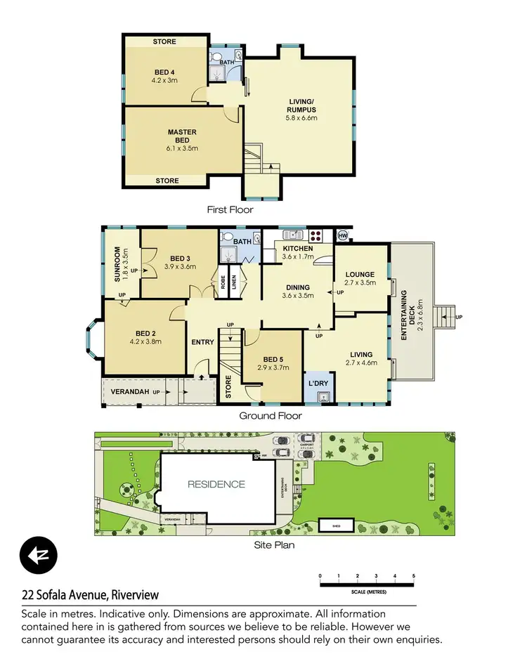 Floorplan of Homely house listing, 22 Sofala Avenue, Riverview NSW 2066