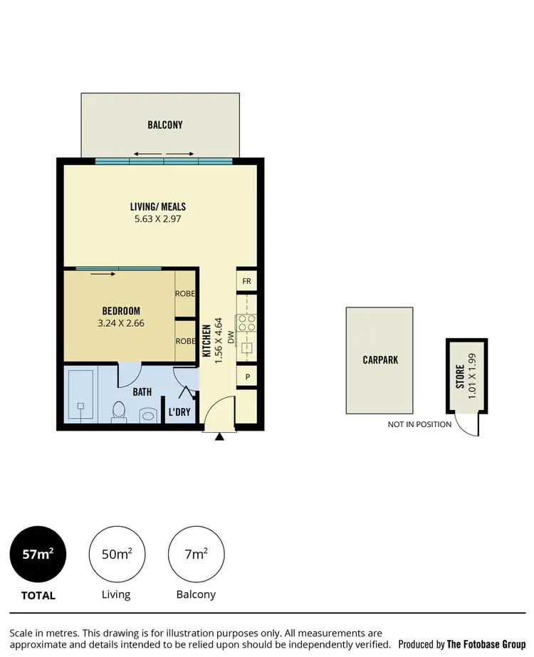 Floorplan of Homely apartment listing, 514/16 Holdfast Promenade, Glenelg SA 5045
