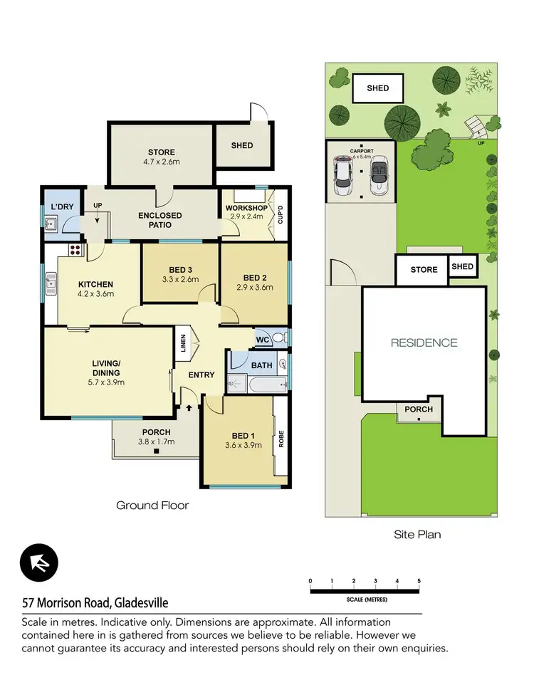 Floorplan of Homely house listing, 57 Morrison Road, Gladesville NSW 2111