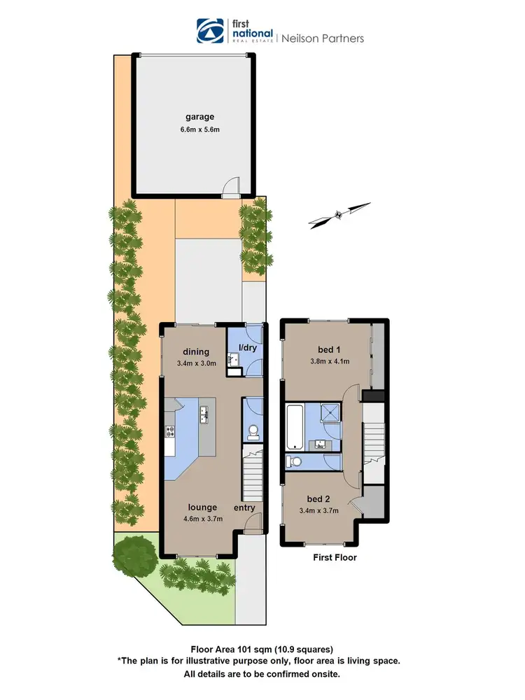 Floorplan of Homely townhouse listing, 39/23 Atlantic Drive, Pakenham VIC 3810