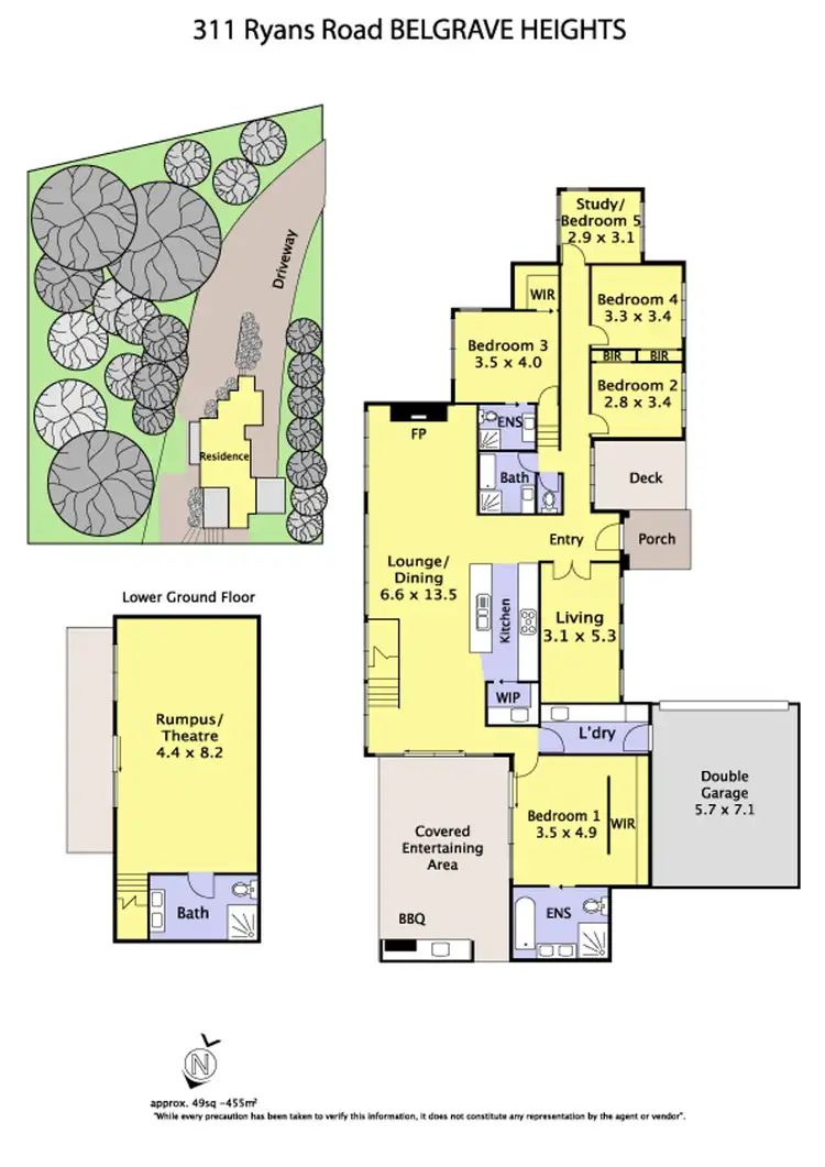 Floorplan of Homely house listing, 311 Ryans Road, Belgrave Heights VIC 3160