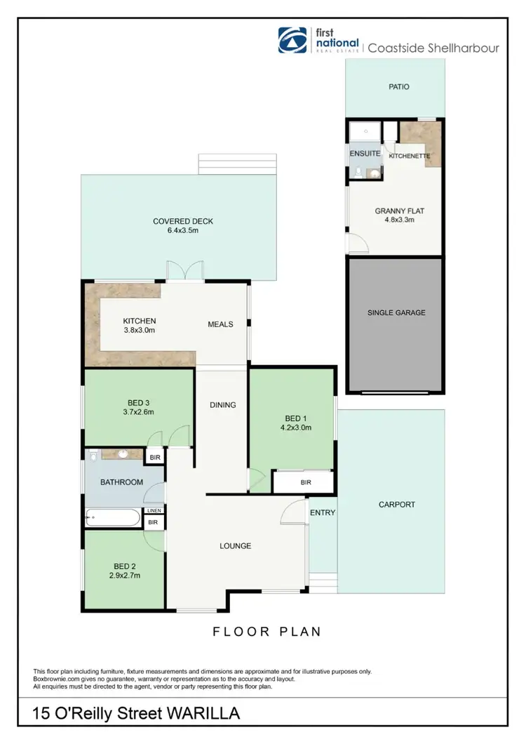 Floorplan of Homely house listing, 15 O'Reilly Street, Warilla NSW 2528