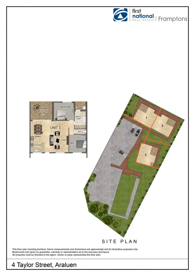 Floorplan of Homely unit listing, 3/4 Taylor Street, Araluen NT 870