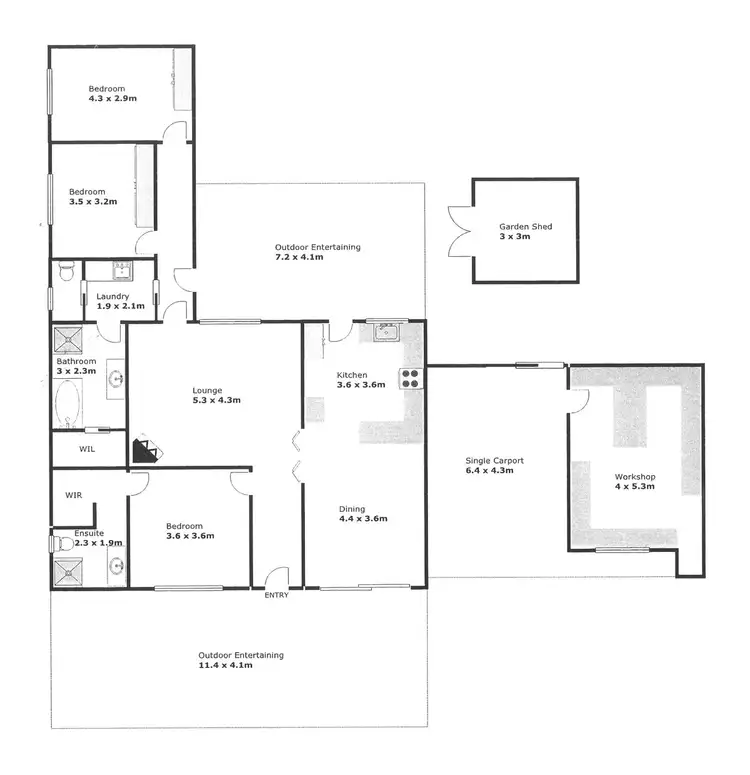 Floorplan of Homely house listing, 49 Torney Road, Cardross VIC 3496