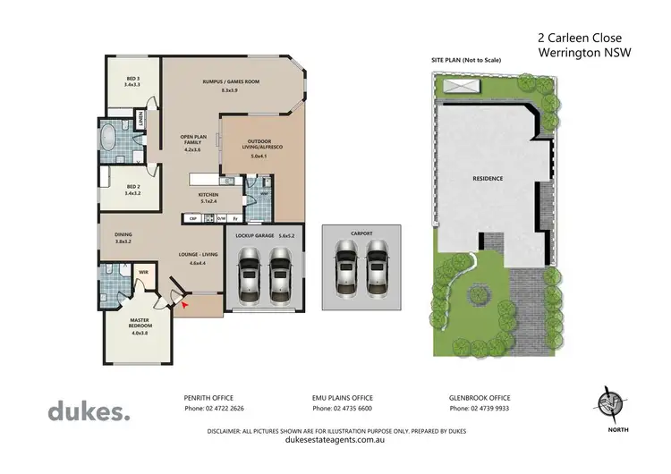Floorplan of Homely house listing, 2 Carleen Close, Werrington NSW 2747