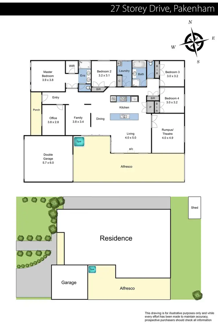 Floorplan of Homely house listing, 27 Storey Drive, Pakenham VIC 3810