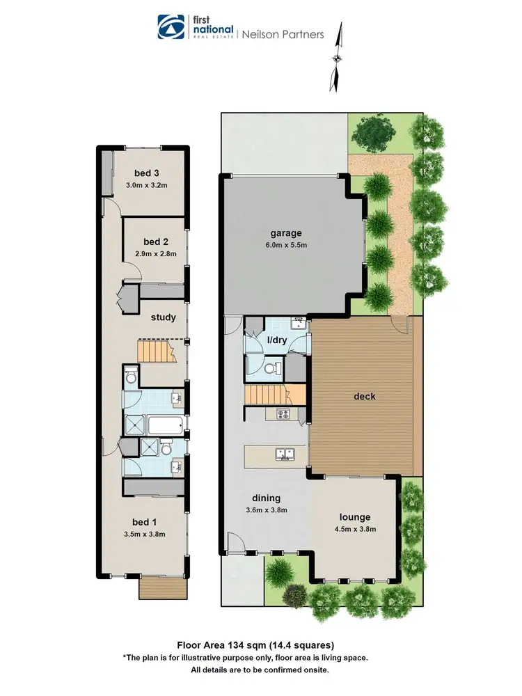 Floorplan of Homely house listing, 21 Flemington Rise, Officer VIC 3809