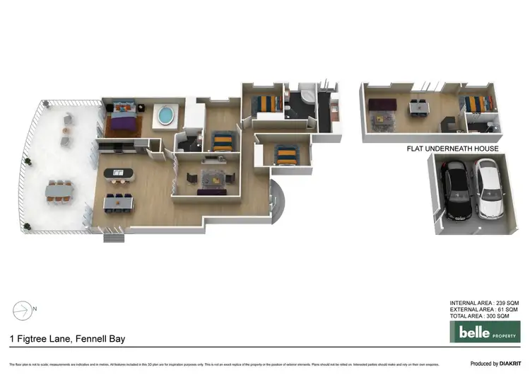 Floorplan of Homely house listing, 1 Figtree Lane, Fennell Bay NSW 2283