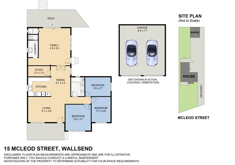 Floorplan of Homely house listing, 15 McLeod Street, Wallsend NSW 2287