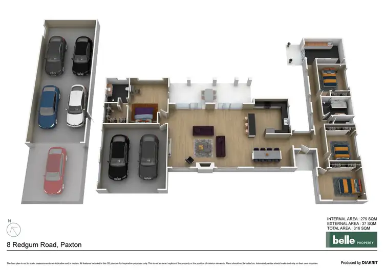 Floorplan of Homely house listing, 8 Redgum Road, Paxton NSW 2325