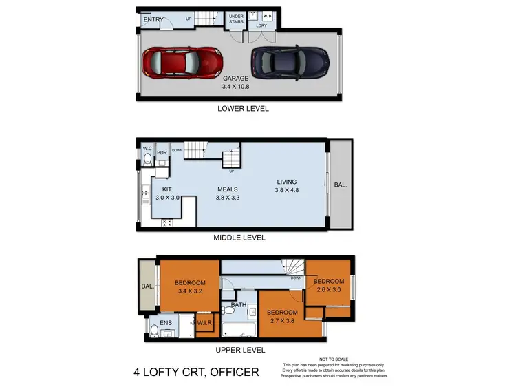 Floorplan of Homely townhouse listing, 4 Lofty Court, Officer VIC 3809