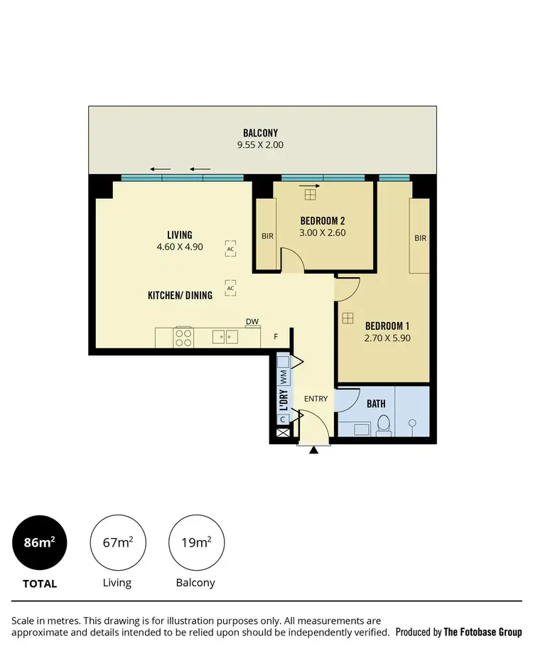 Floorplan of Homely apartment listing, 1002/180 Morphett Street, Adelaide SA 5000