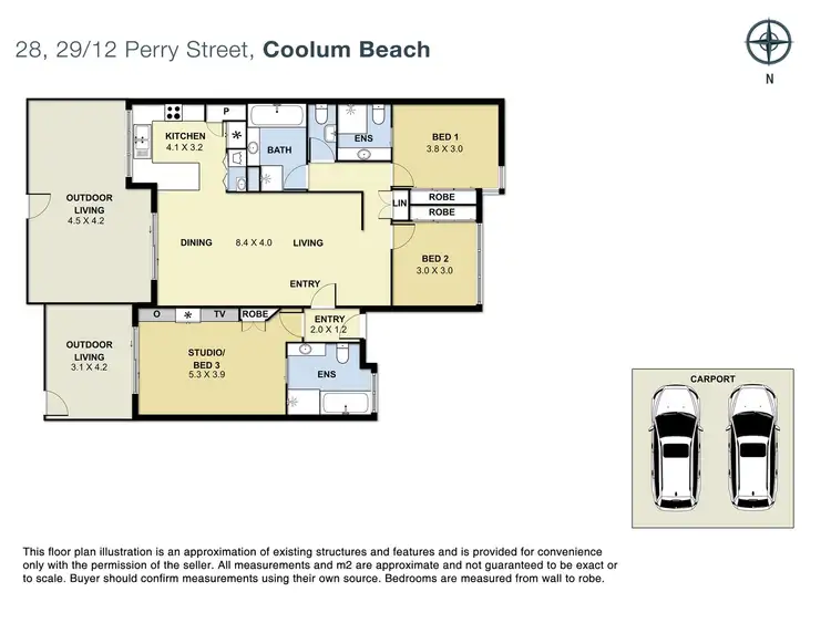 Floorplan of Homely apartment listing, 28-29/12 Perry Street, Coolum Beach QLD 4573