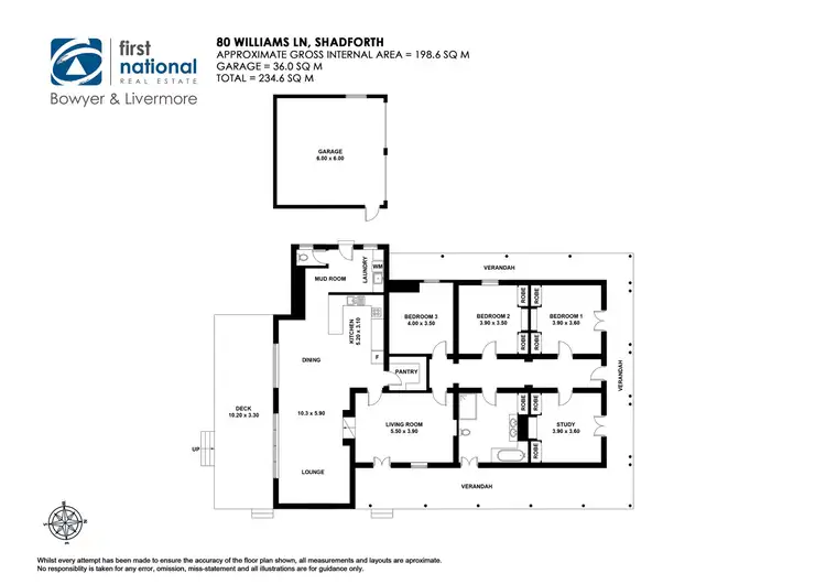 Floorplan of Homely rural property listing, 80 Williams Lane, Millthorpe NSW 2798