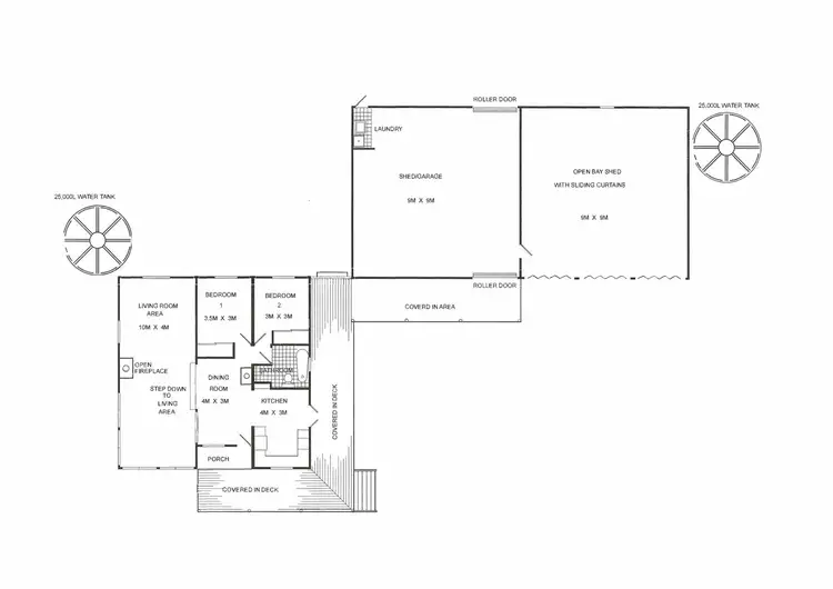 Floorplan of Homely rural property listing, 80 Currys Road, Black Springs NSW 2787