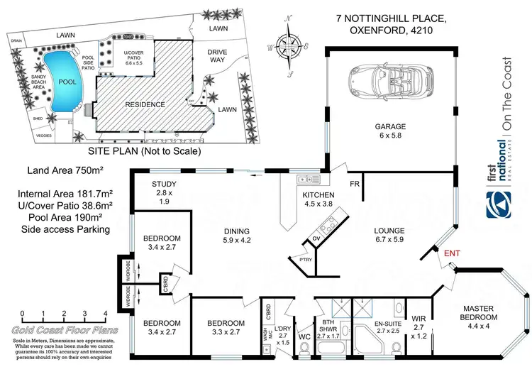 Floorplan of Homely house listing, 7 Nottinghill Place, Oxenford QLD 4210