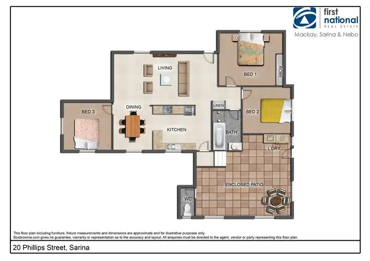 Floorplan of Homely house listing, 20 Phillips Street, Sarina QLD 4737