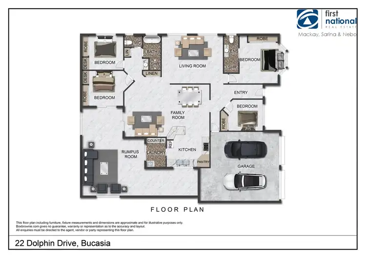 Floorplan of Homely house listing, 22 Dolphin Drive, Bucasia QLD 4750