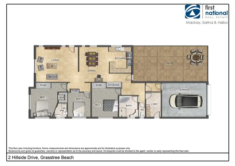 Floorplan of Homely house listing, 2 Hillside Drive, Grasstree Beach QLD 4740