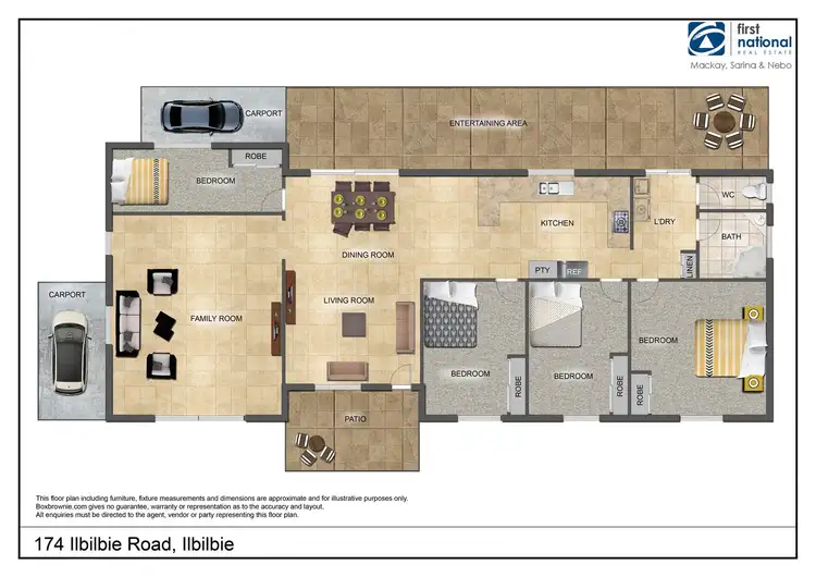 Floorplan of Homely rural property listing, 174 Ilbilbie Road, Ilbilbie QLD 4738