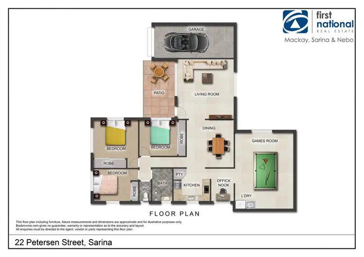 Floorplan of Homely house listing, 22 Petersen Street, Sarina QLD 4737