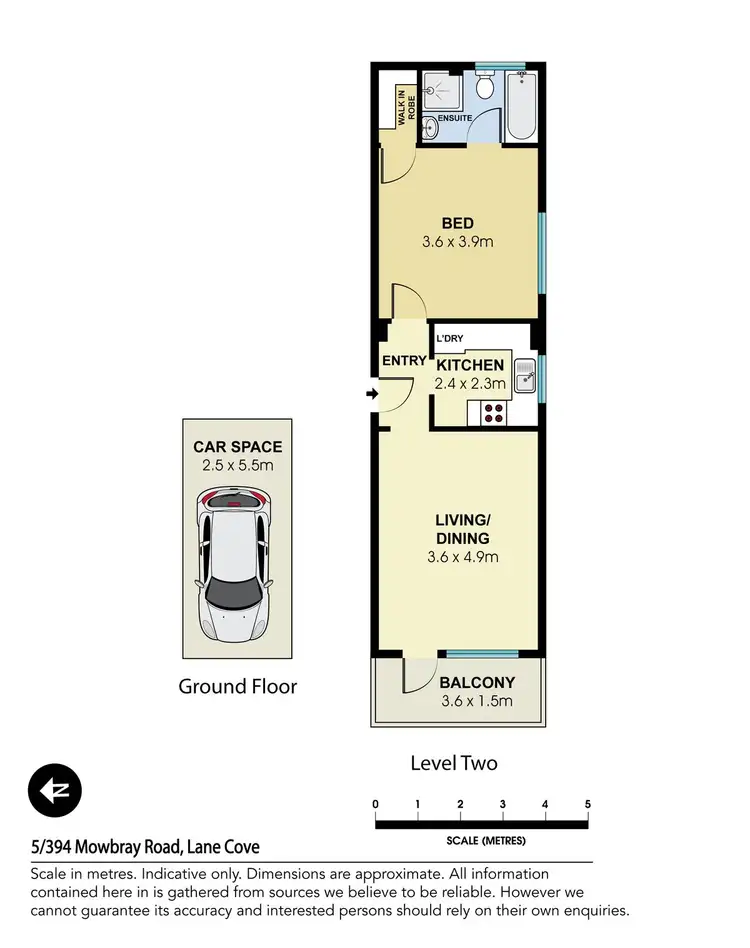 Floorplan of Homely apartment listing, 5/394 Mowbray Road, Lane Cove NSW 2066