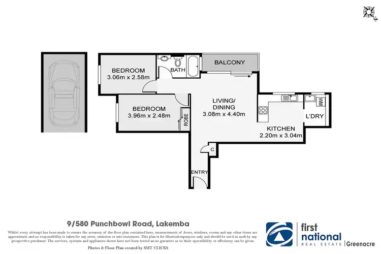 Floorplan of Homely apartment listing, 9/580 Punchbowl Road, Lakemba NSW 2195