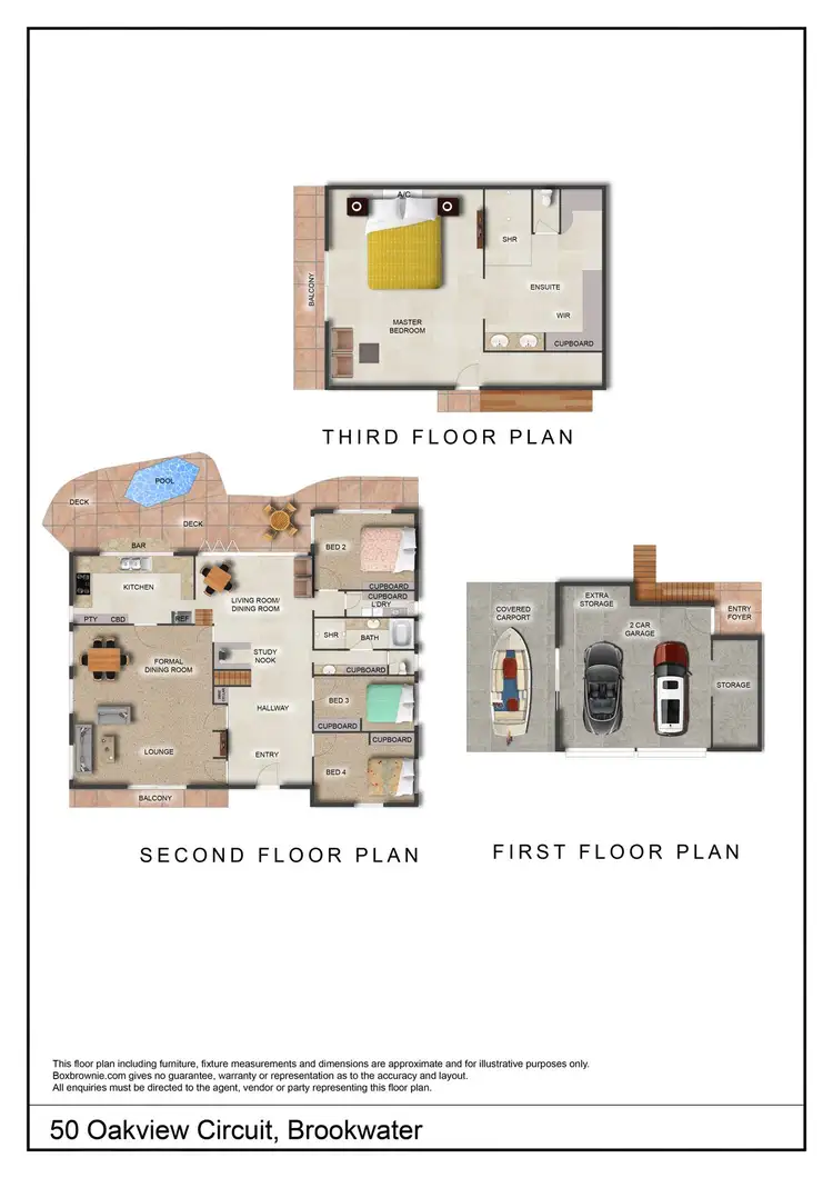 Floorplan of Homely house listing, 50 Oakview Circuit, Brookwater QLD 4300