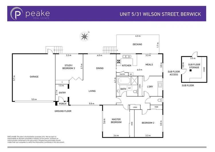 Floorplan of Homely unit listing, 5/31 Wilson Street, Berwick VIC 3806