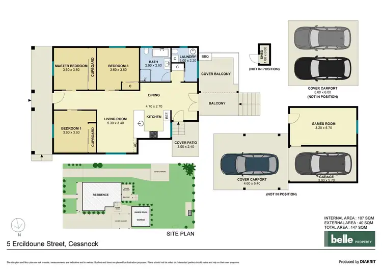 Floorplan of Homely house listing, 5 Ercildoune Street, Cessnock NSW 2325