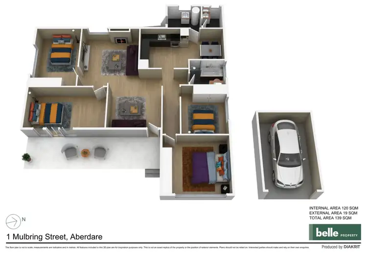 Floorplan of Homely house listing, 1 Mulbring Street, Aberdare NSW 2325