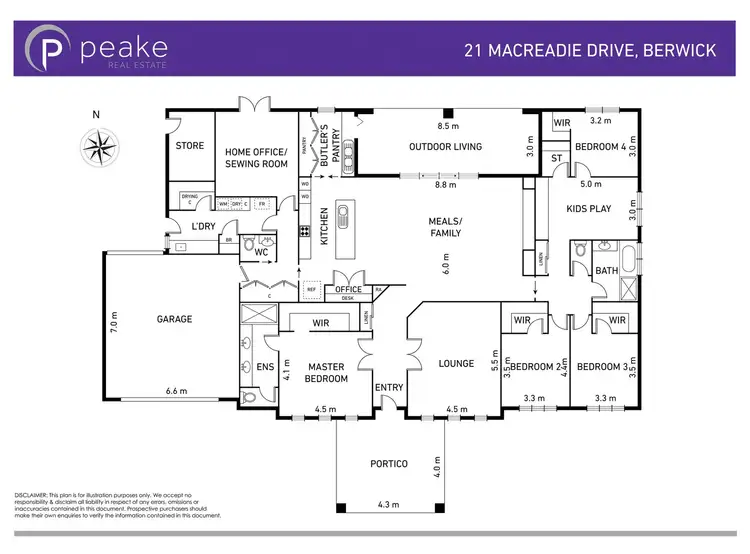 Floorplan of Homely house listing, 21 Macreadie Drive, Berwick VIC 3806