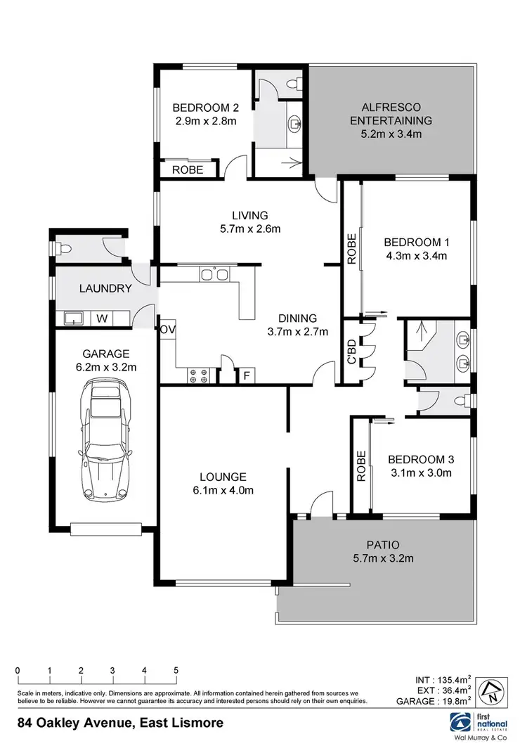 Floorplan of Homely house listing, 84 Oakley Avenue, East Lismore NSW 2480