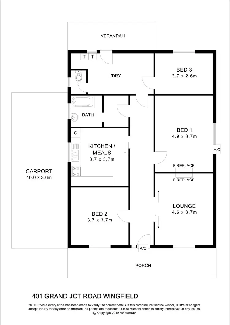 Floorplan of Homely house listing, 401 Grand Junction Road, Wingfield SA 5013