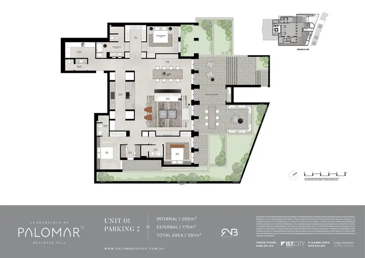 Floorplan of Homely apartment listing, Palomar 8/49 Drumalbyn Road, Bellevue Hill NSW 2023