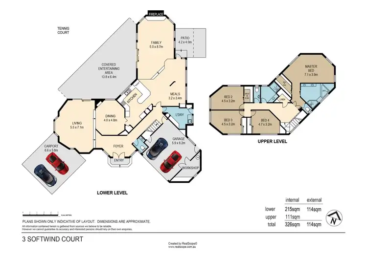 Floorplan of Homely house listing, 3 Softwind Court, Kenmore Hills QLD 4069