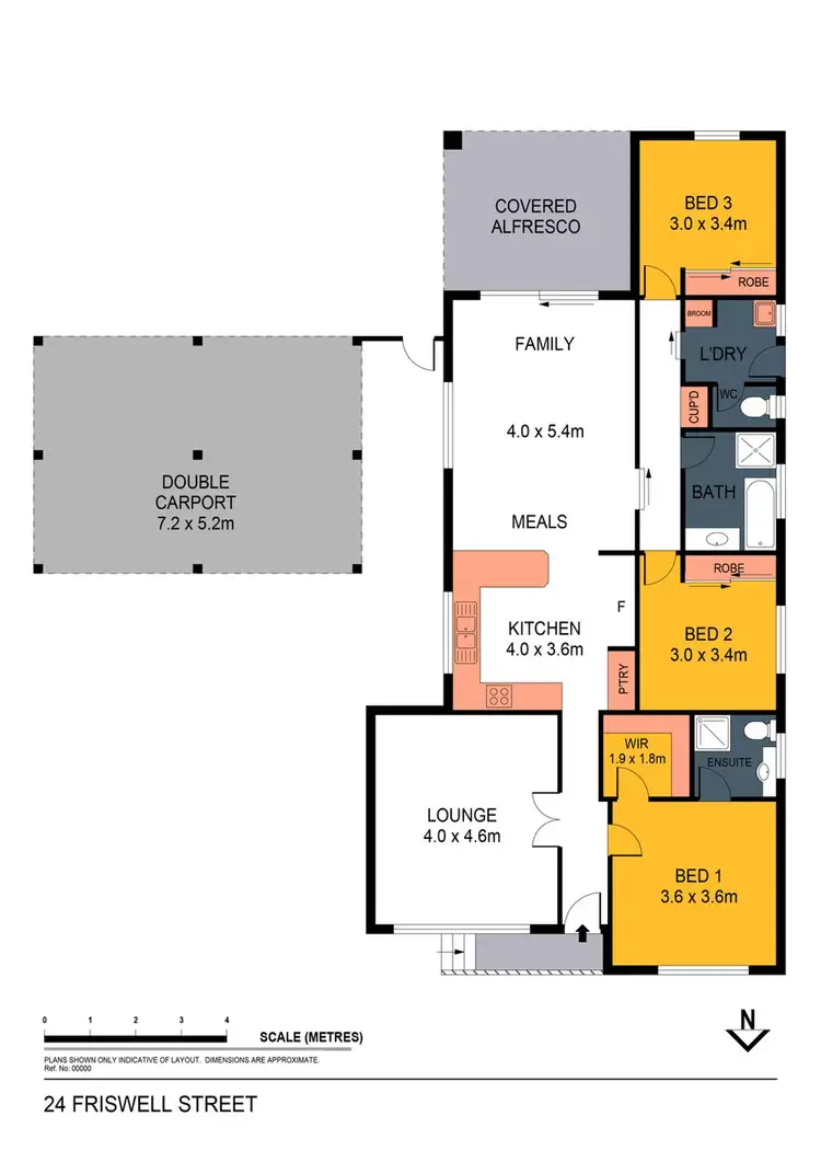 Floorplan of Homely house listing, 24 Friswell Avenue, Flora Hill VIC 3550