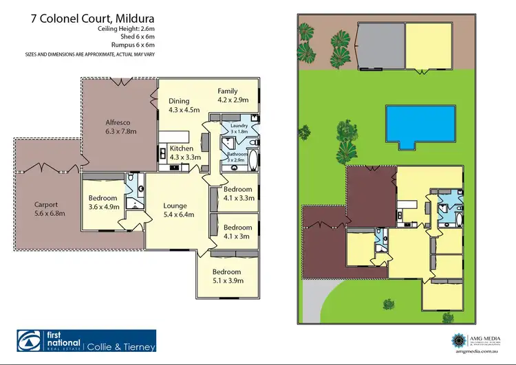 Floorplan of Homely house listing, 7 Colonel Court, Mildura VIC 3500