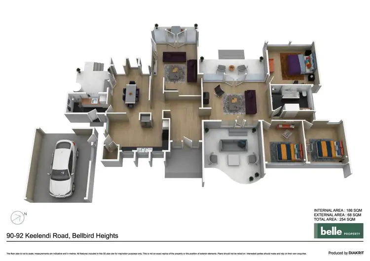 Floorplan of Homely house listing, 90-92 Keelendi Road, Bellbird Heights NSW 2325